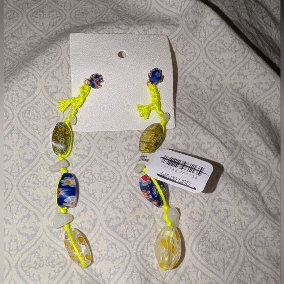 NWT Free People x‎ Ariana Ost Voyage Dangle Earrings - Picture 3 of 4